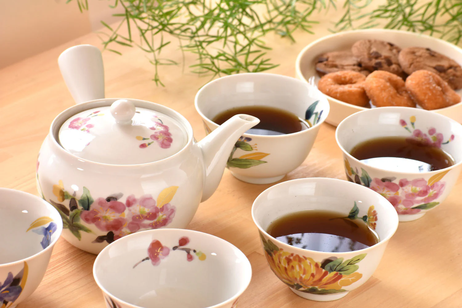 Manyo Wildflower （万葉草花） Set -Kyusu Tea Set - Image 11