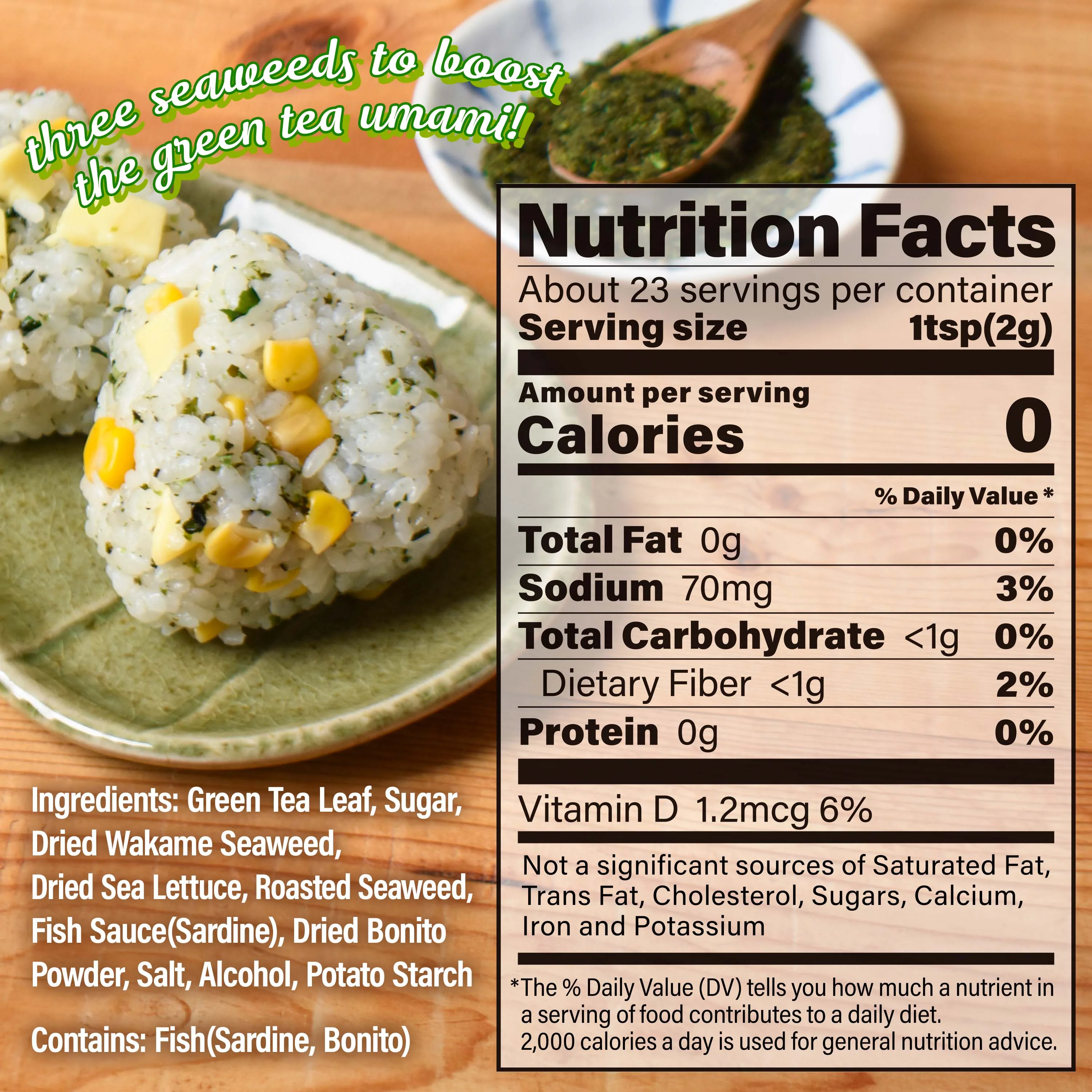 Green Tea Furikake Seasoning 45g(1.5oz) - Image 4