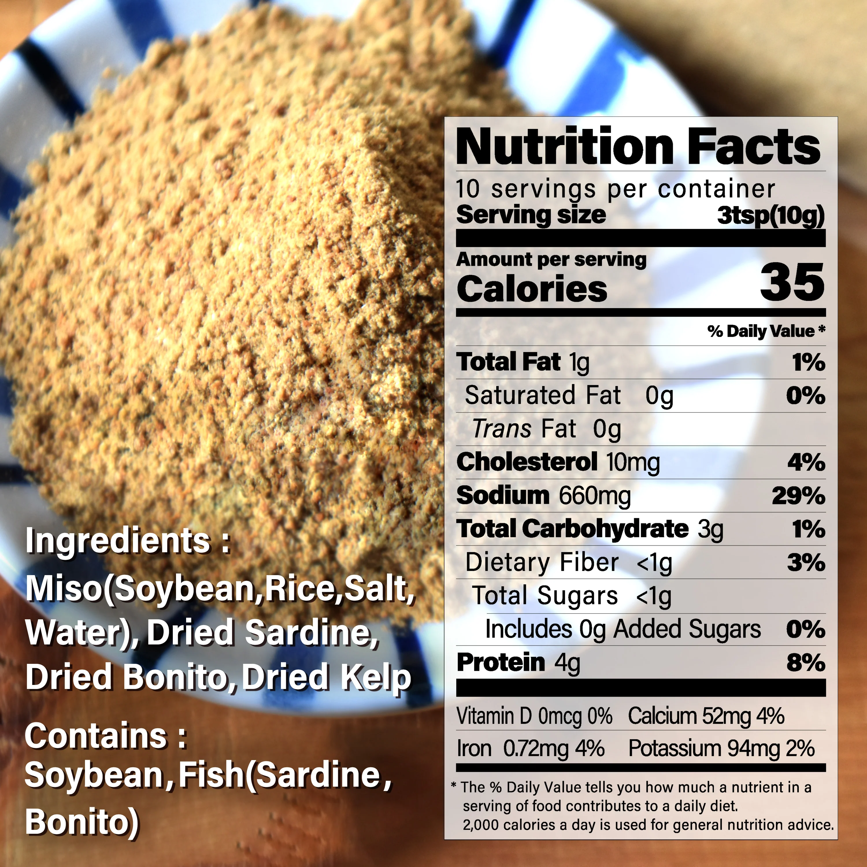 Japanese Dashi Miso Powder 100g(3.52oz) - Image 5