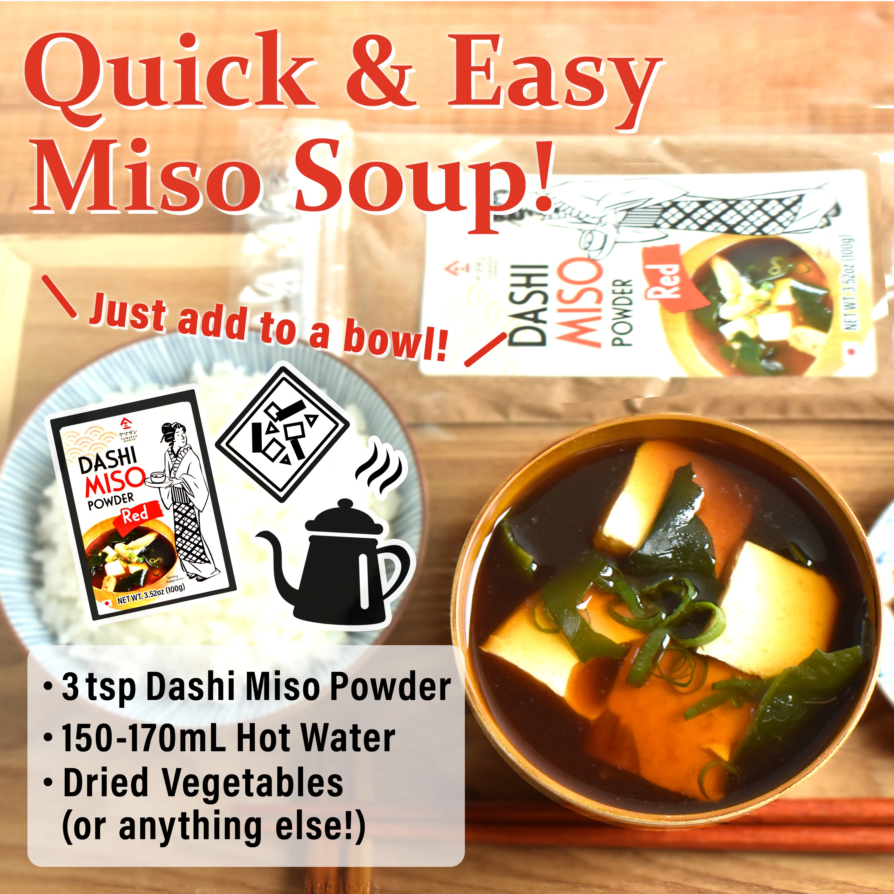 Japanese Dashi Miso Powder 100g(3.52oz) - Image 14