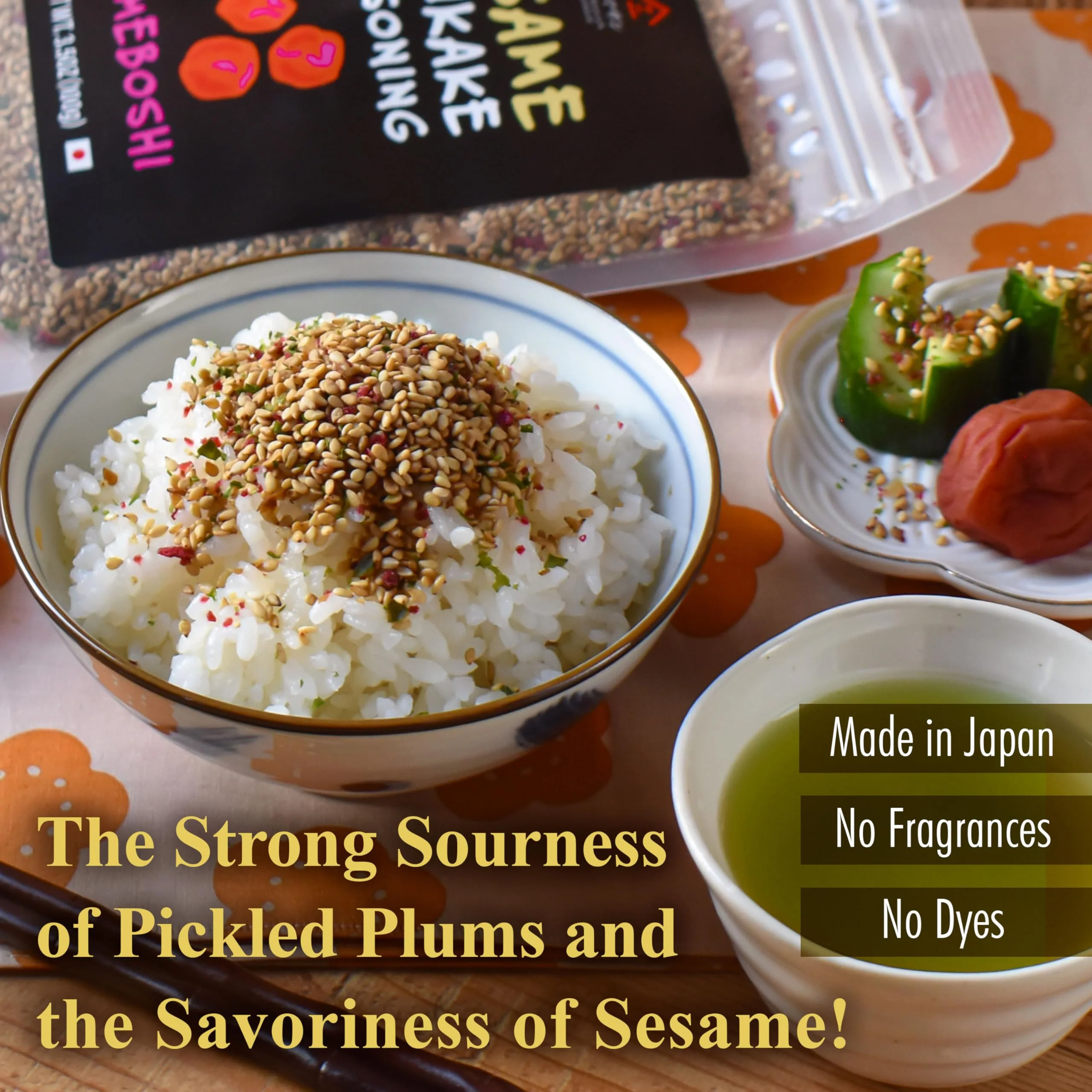 Japanese Furikake Seasoning, Umeboshi Flavor 100g (3.5oz) - Image 3