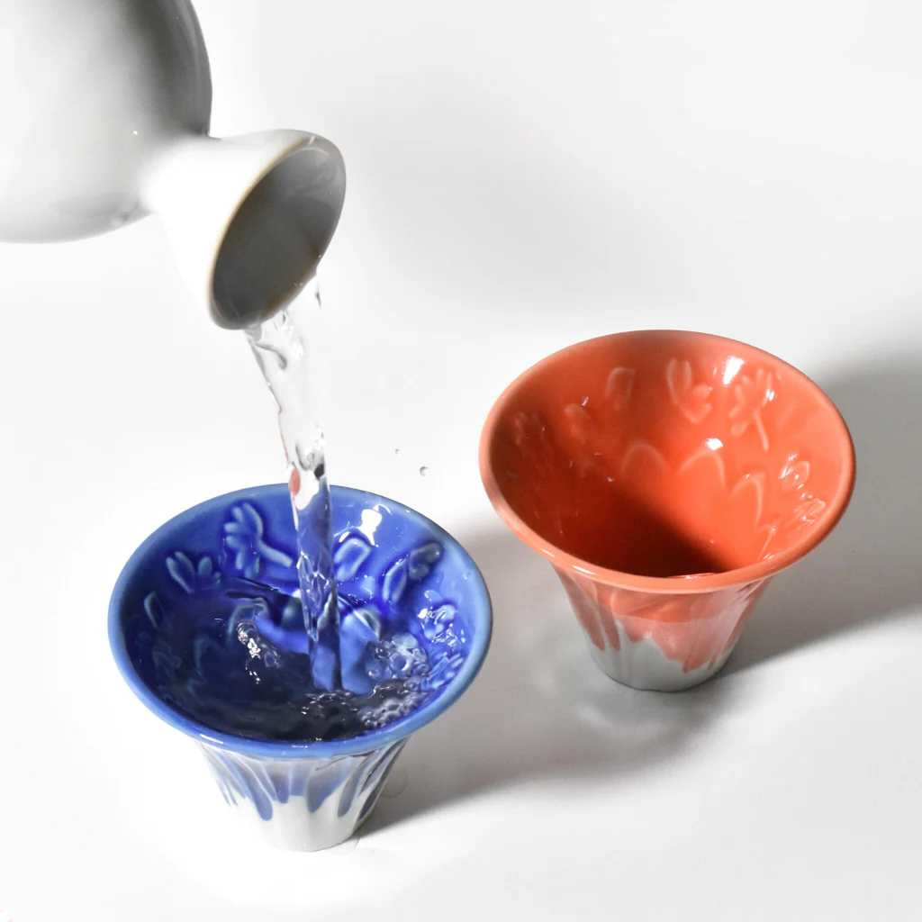 Mount Fuji Sake Cup Pair – Japanese Fujisan Ochoko Set - Image 4