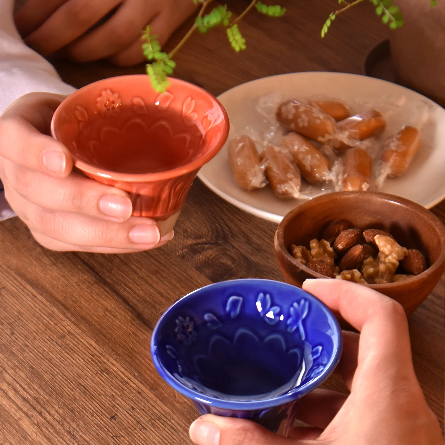Mount Fuji Sake Cup Pair – Japanese Fujisan Ochoko Set - Image 5