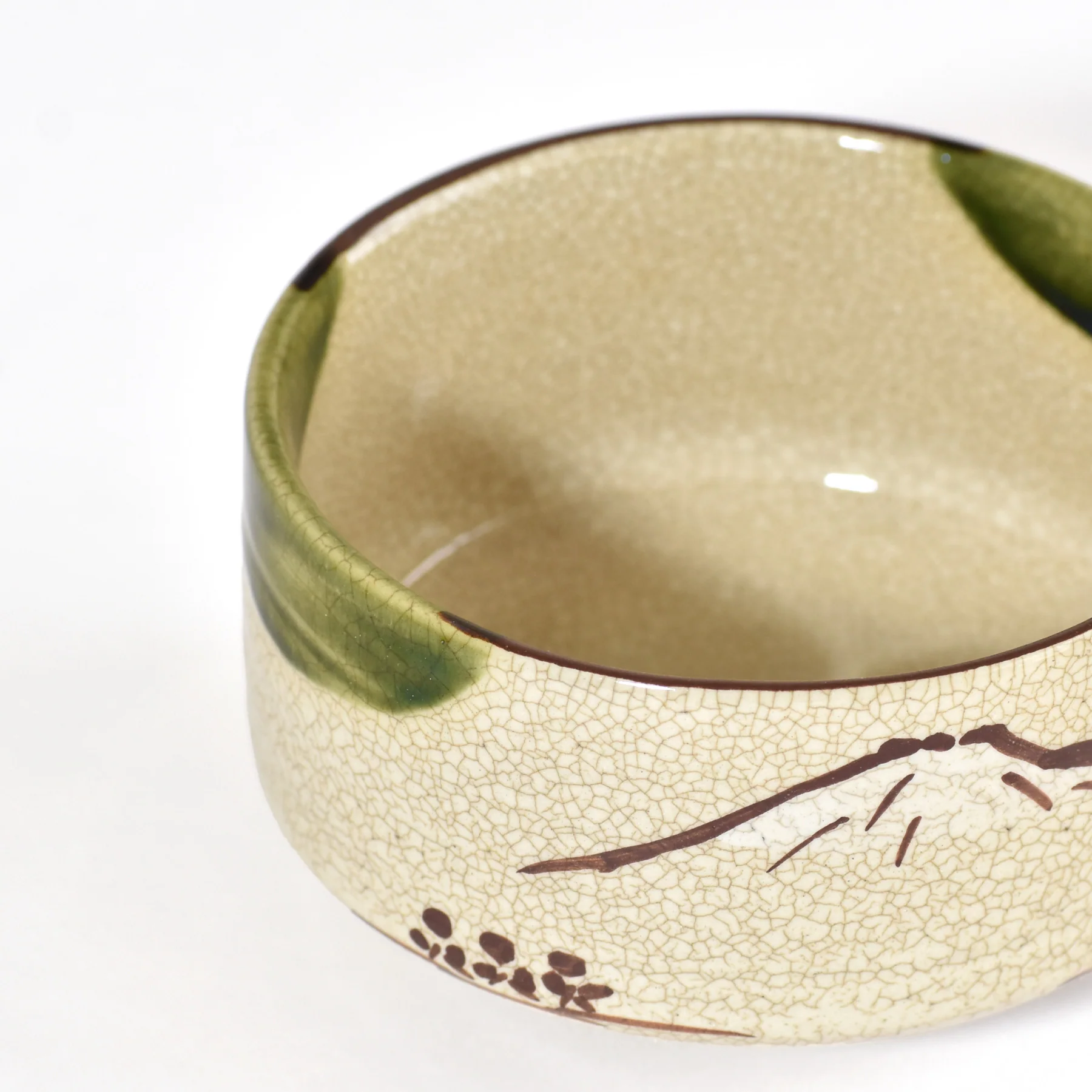 Oribe Mt. Fuji（織部富士山) Matcha Bowl - Image 3