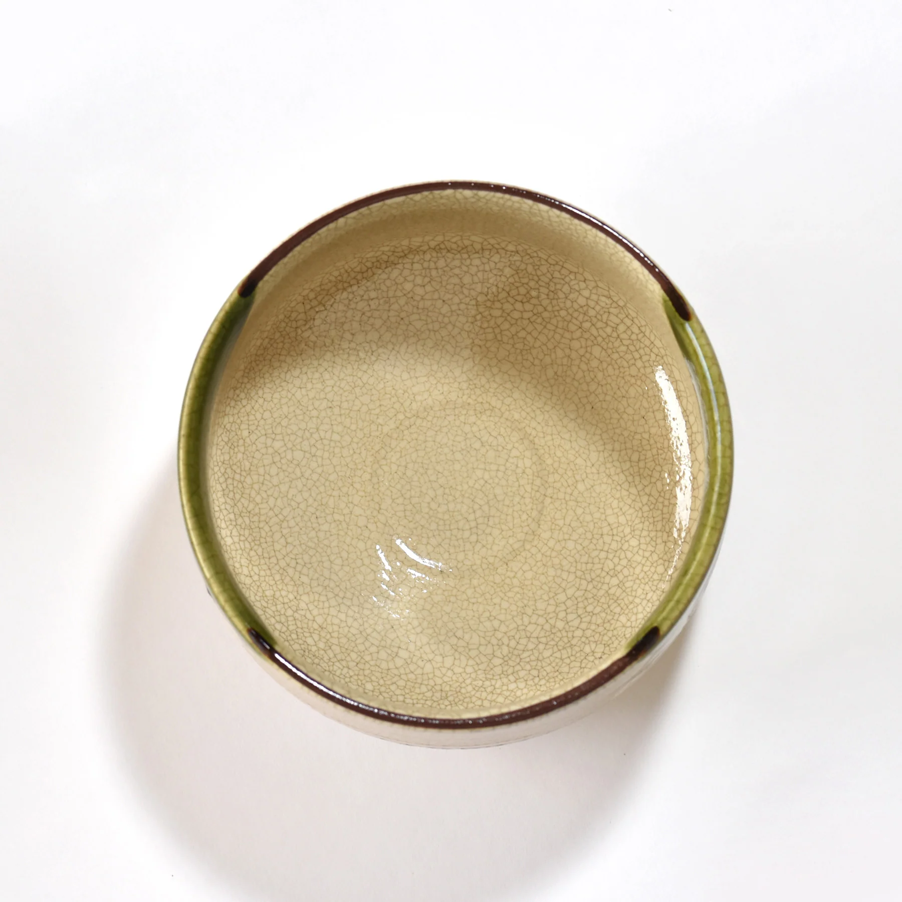 Oribe Mt. Fuji（織部富士山) Matcha Bowl - Image 4