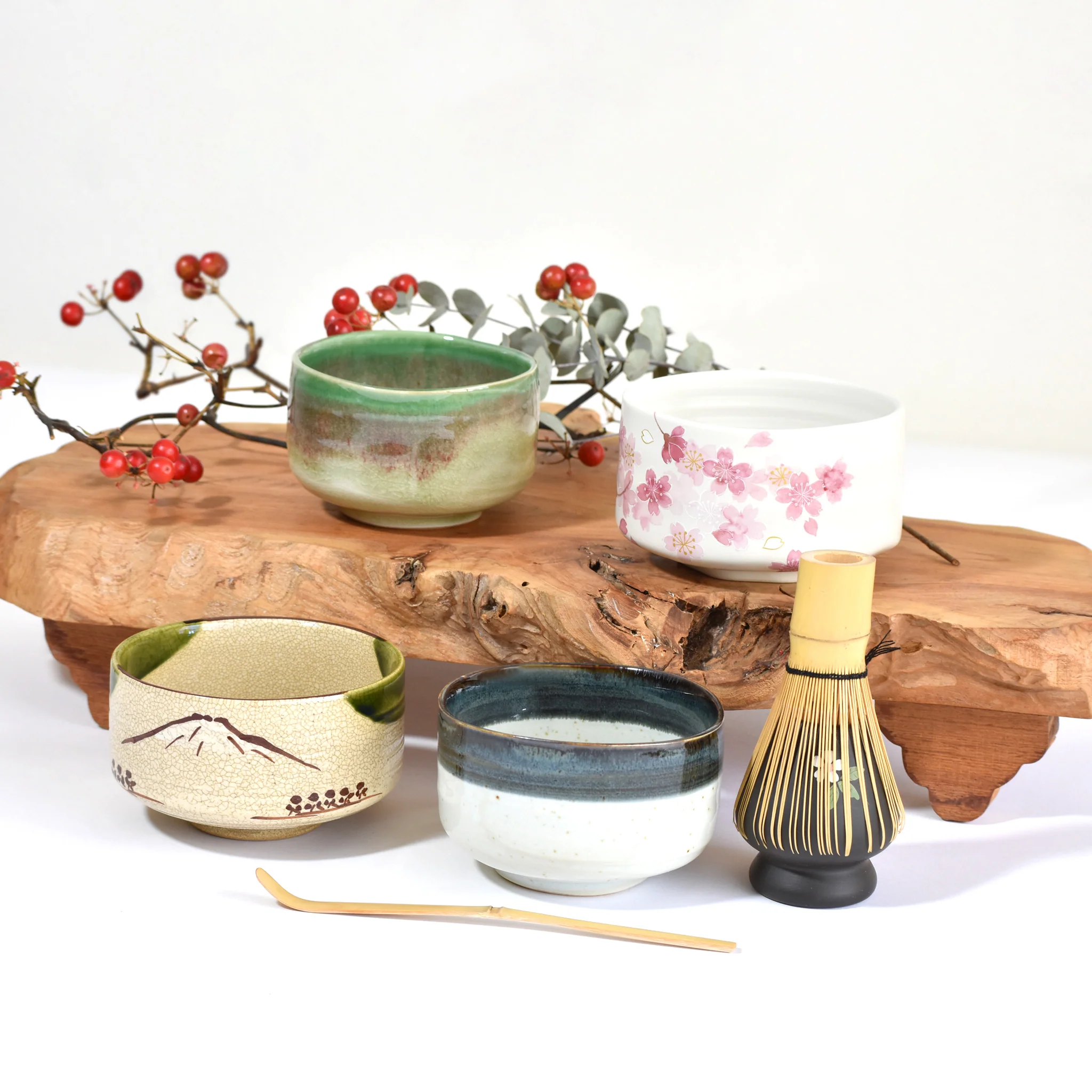 Oribe Mt. Fuji（織部富士山) Matcha Bowl - Image 7