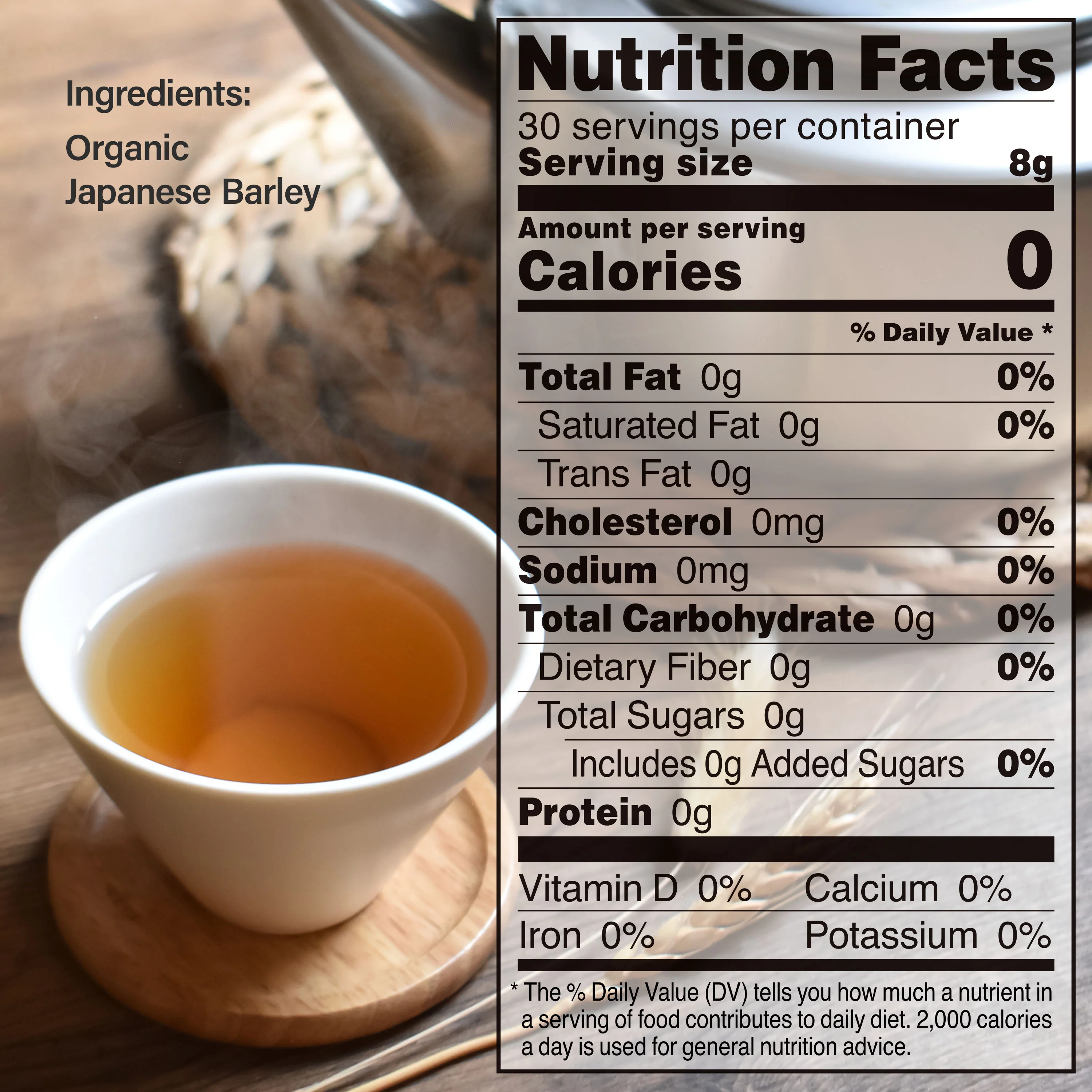 Organic Barley Tea Bags 30bags - Image 3