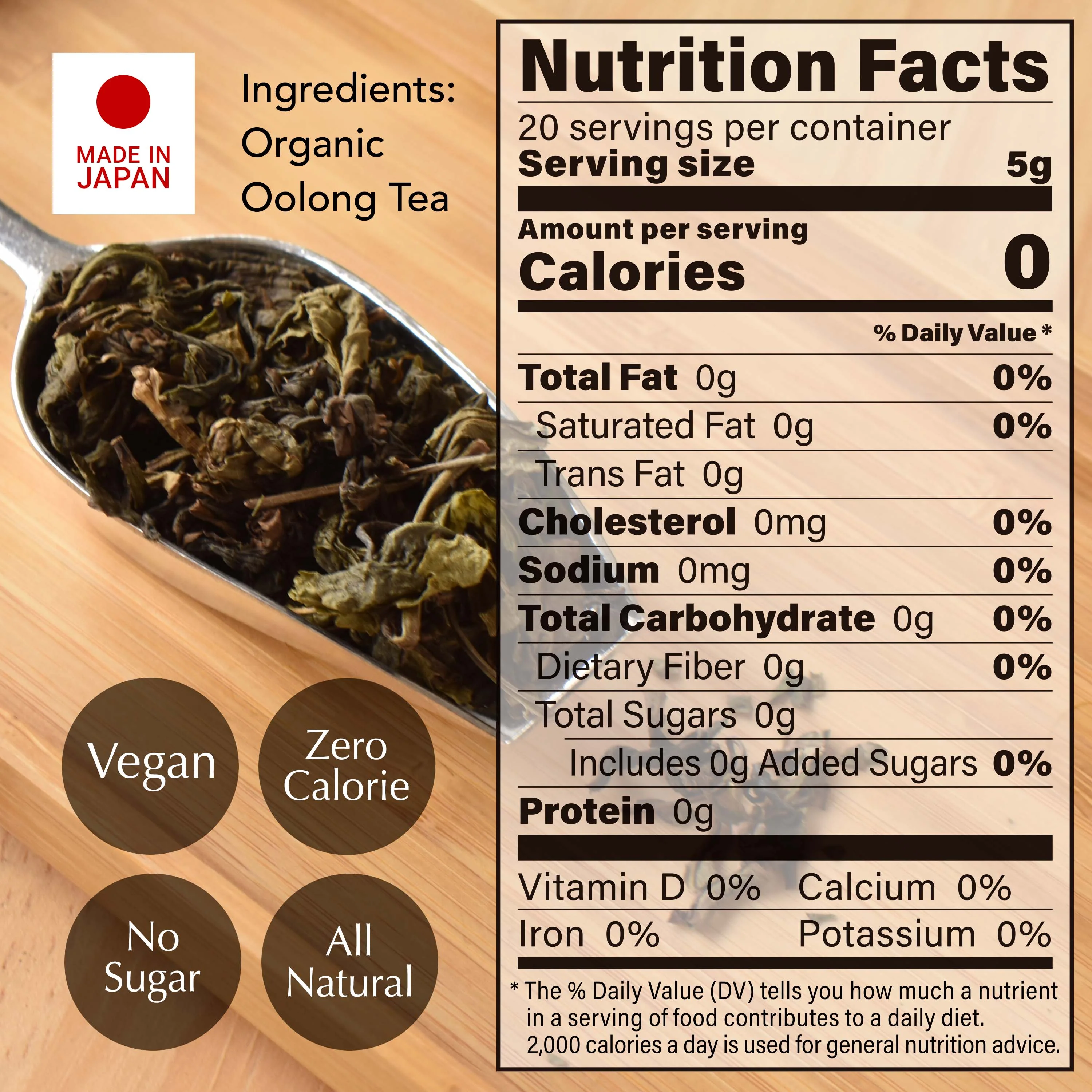 Organic Oolong Loose Leaf Tea 100g(3.5oz) - Image 3