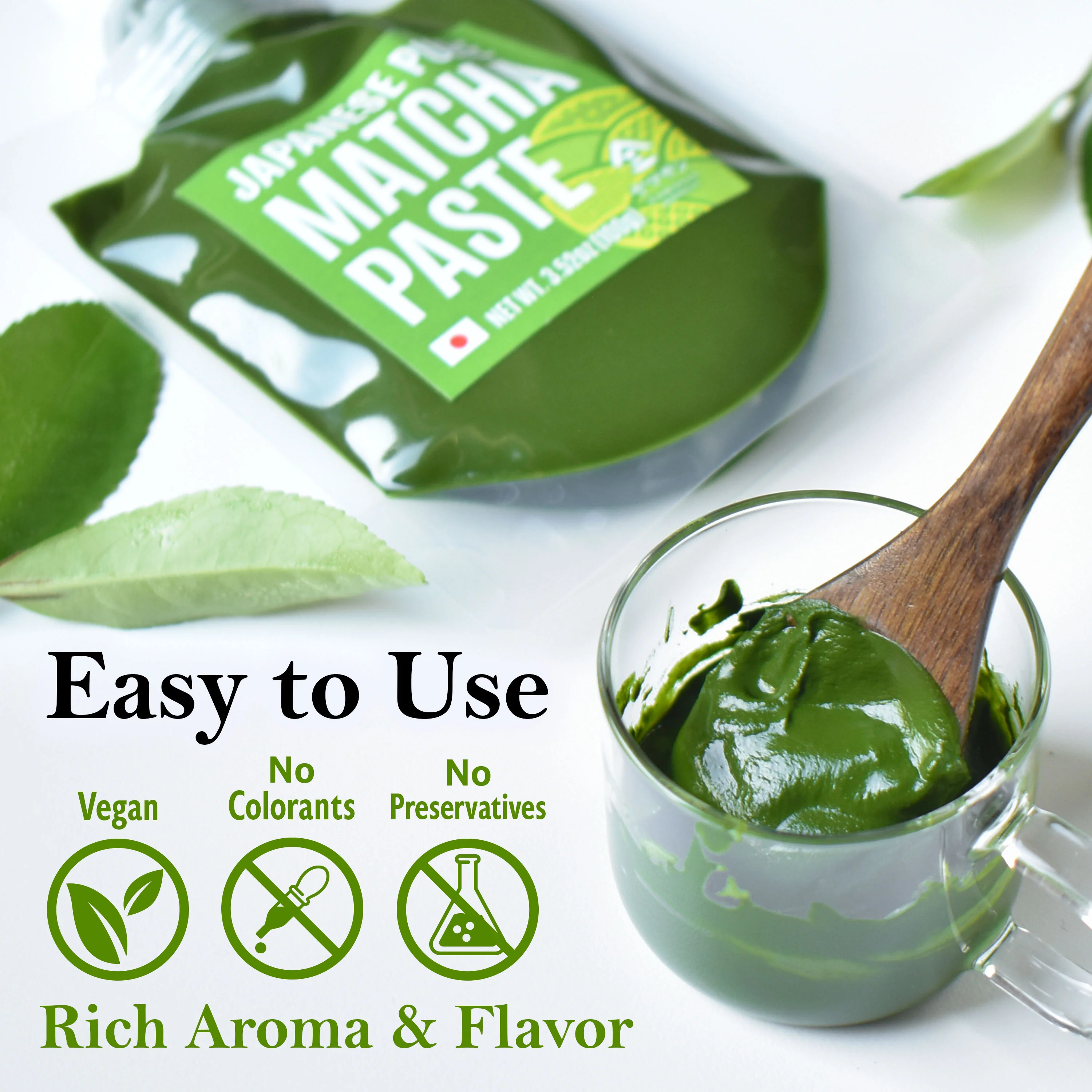 Pure Matcha Paste 100g(3.52oz) - Image 3