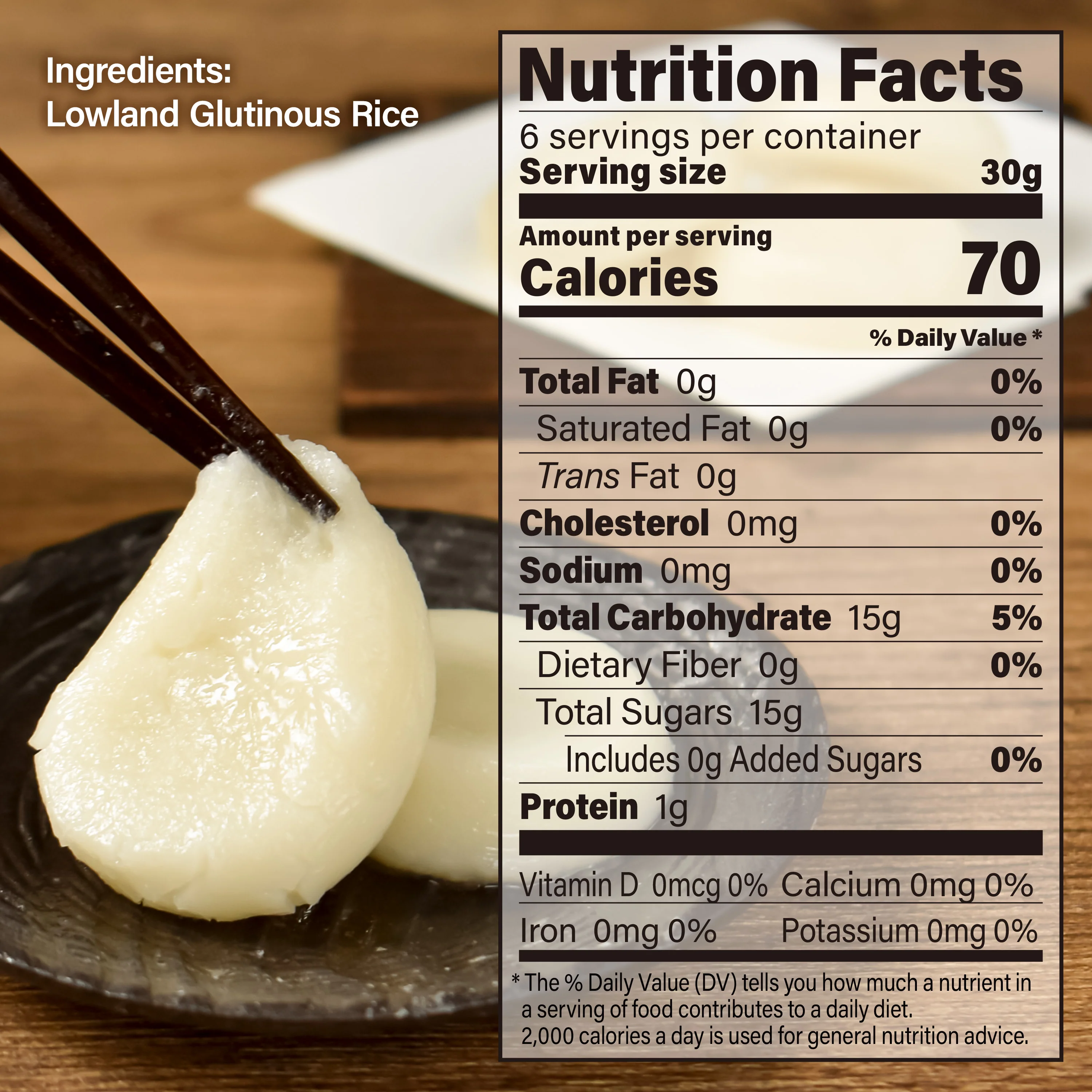 Rice Cake Mochi (Round) 180g(6.3oz) - Image 3