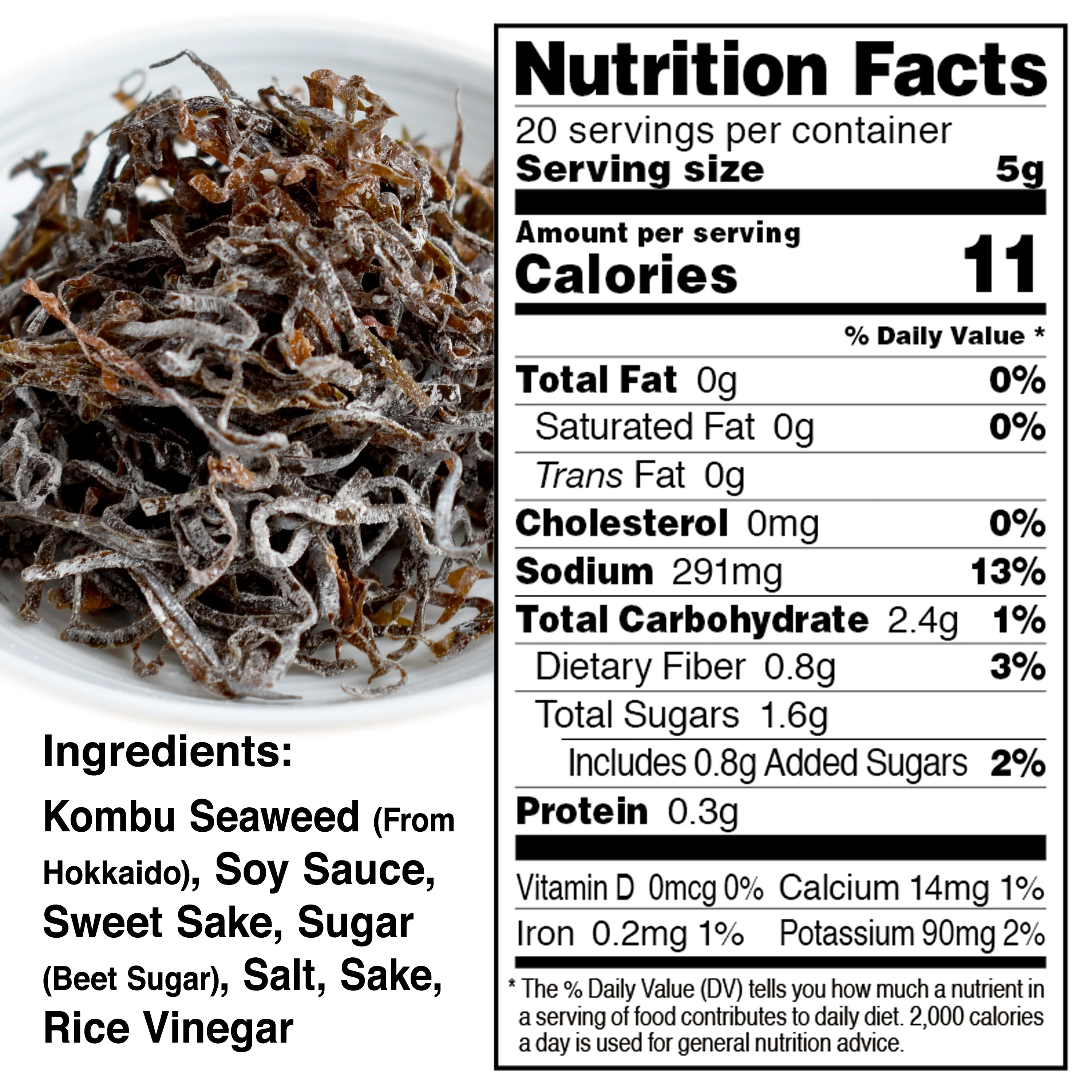 Salted Kombu 100g(3.5oz) - Image 3