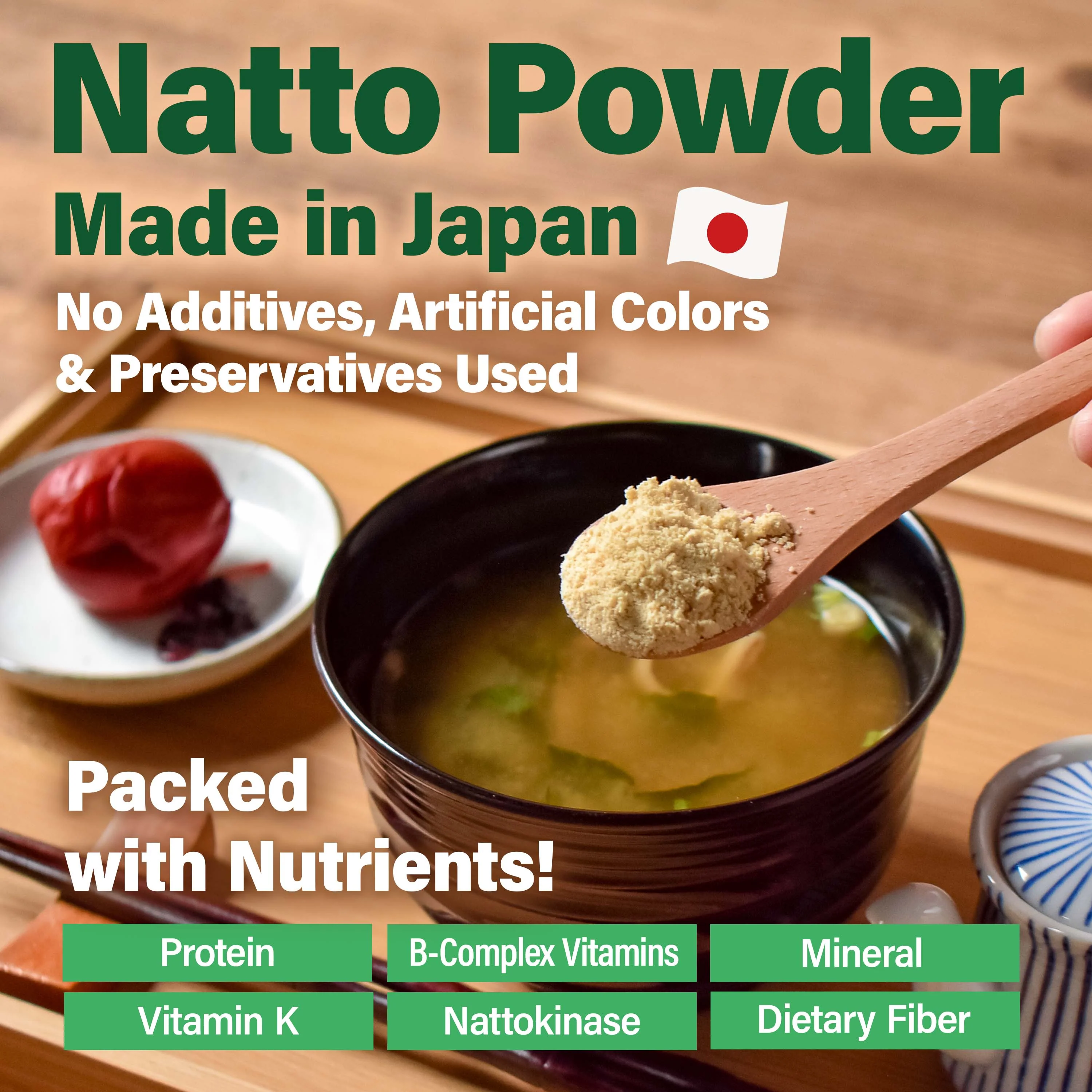 Superfood Natto Fermented Soybean Powder 50g(1.76oz) - Image 3