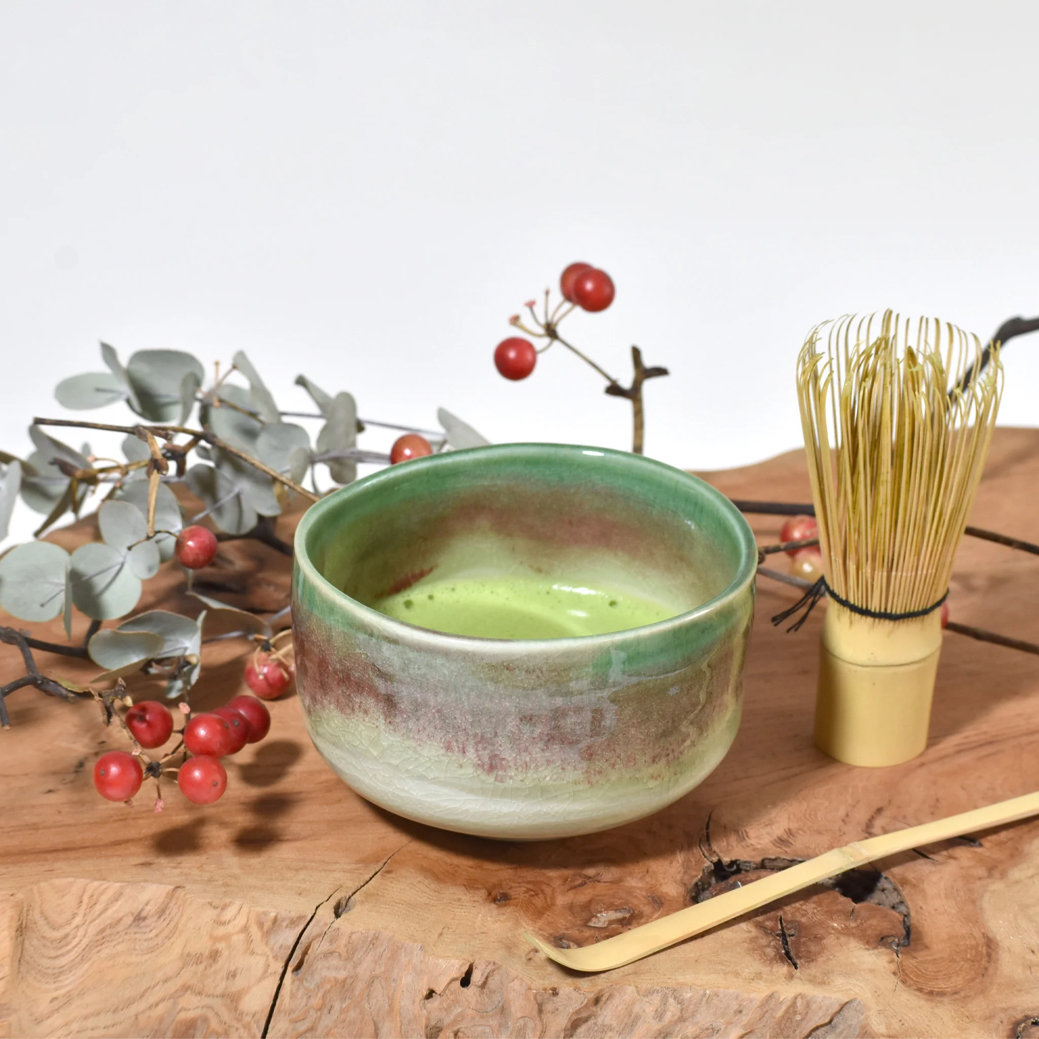 Tōhō Cinnabar(唐峰辰砂)Matcha Bowl-Y1510 - Image 4