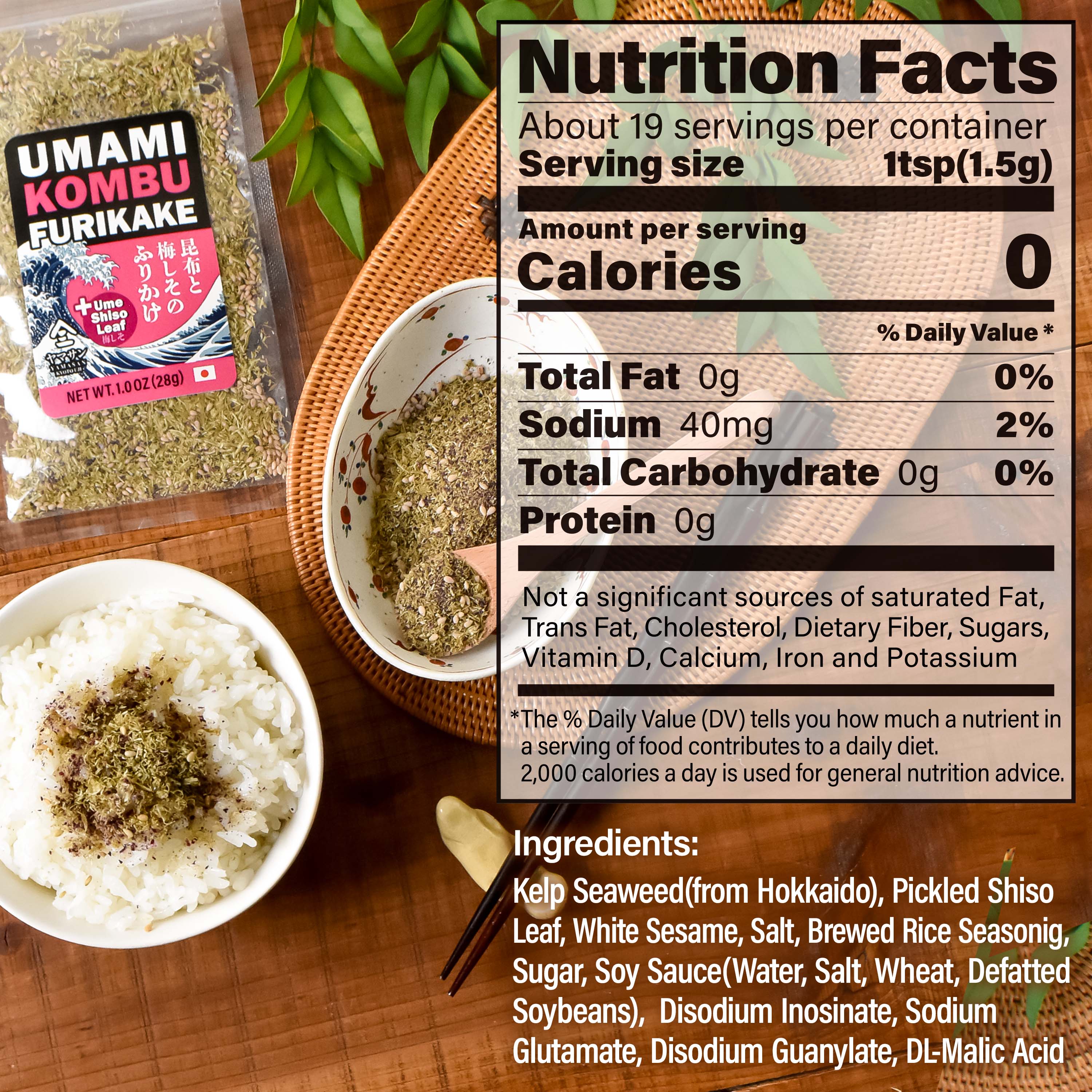 Tororo Kombu Furikake Umami Seasoning 28g(1.0oz) - Image 4