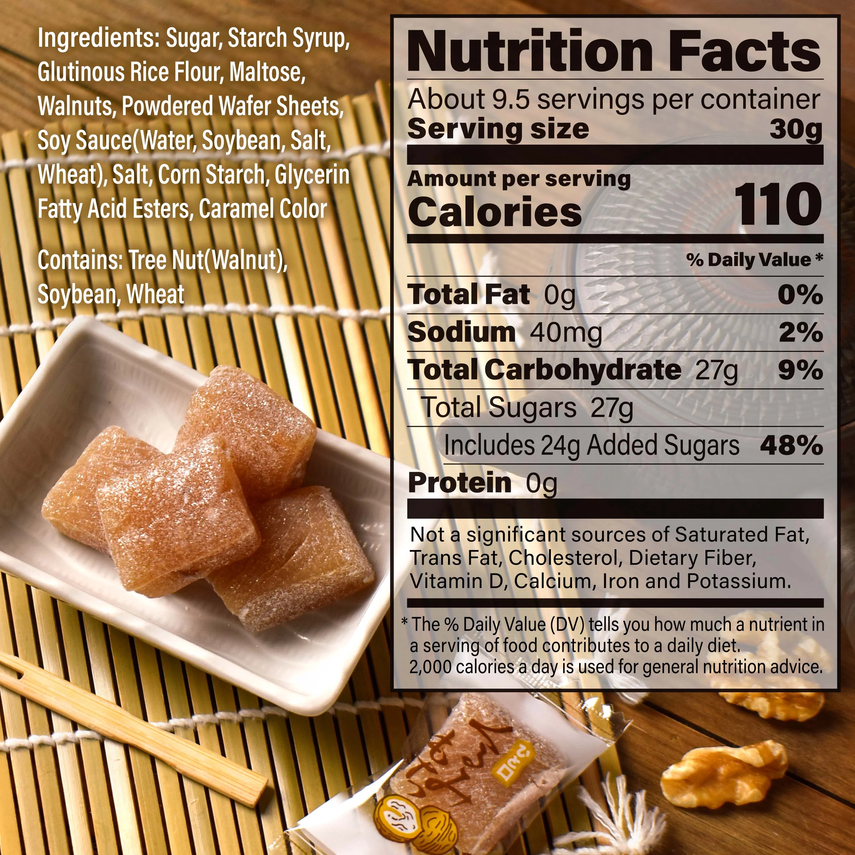 Walnuts Mochi Candies 290g(10.2oz) - Image 6