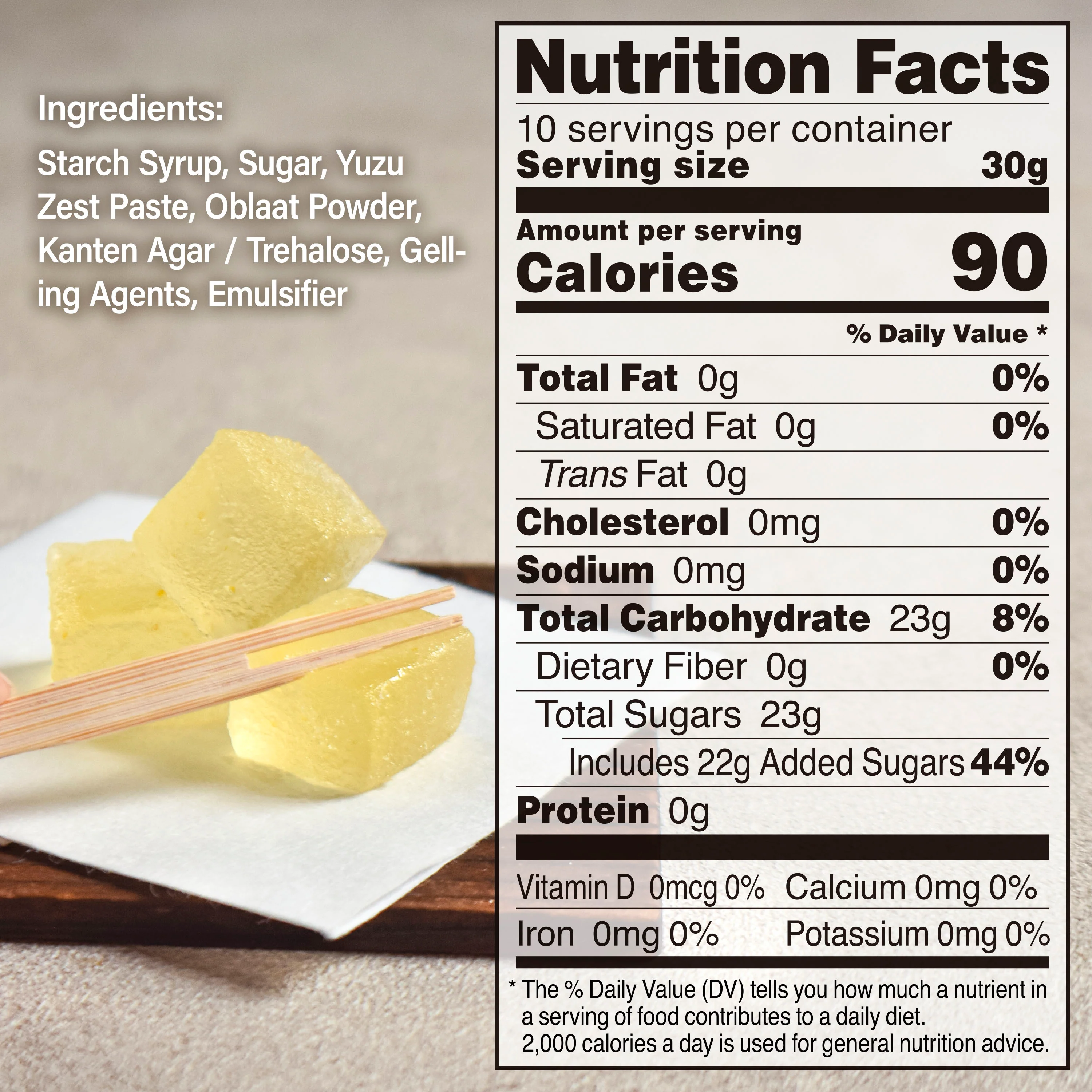 Yuzu Mochi Candy 300g(10.58oz) - Image 4